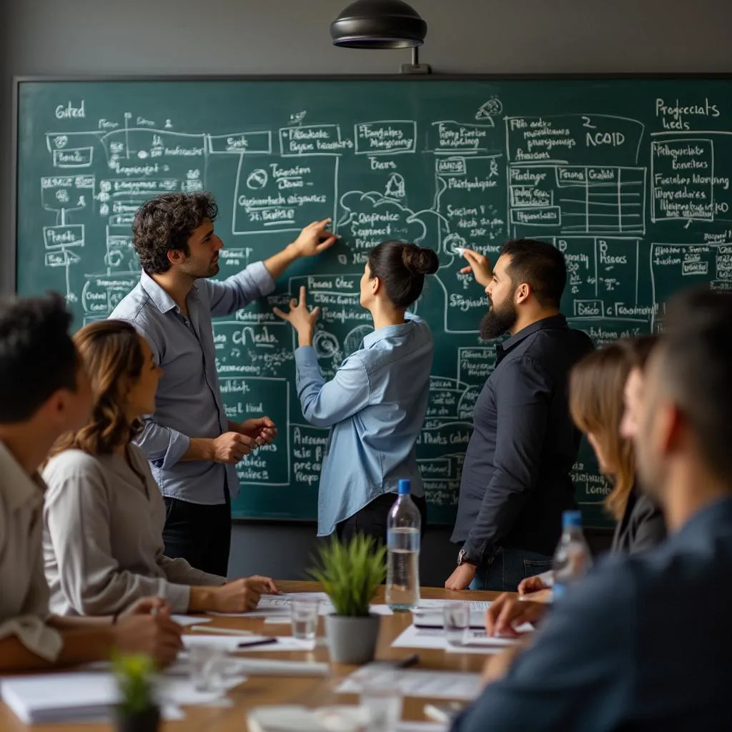 Equipo de ConsultCol en sesión estratégica